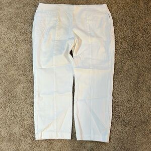 Alfani white pull on pants